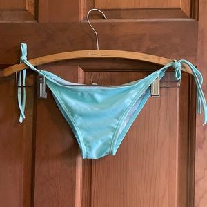 Light blue string bikini bottoms